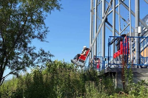 С видом на вулкан - самые высокие качели в России открыли на Камчатке